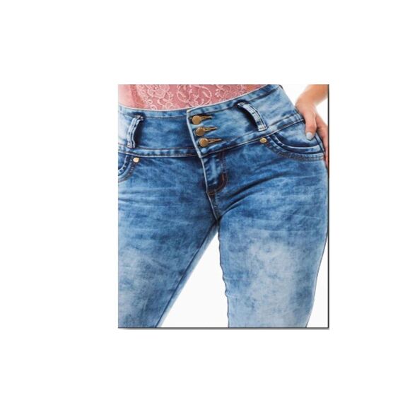 WAIST 29 SIZE 11 SKINNY JEANS STRETCH DENIM PUSH UP ACID 11-4 CUTIE 1409 SZ11 - Picture 11 of 11